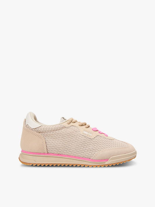 Low Profile Mixed Texture Knit Trainers