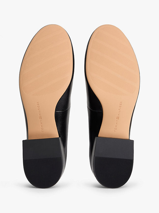 Leather Mary Jane Block Heels