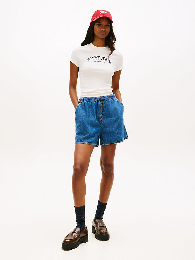 Chambray Loose Shorts