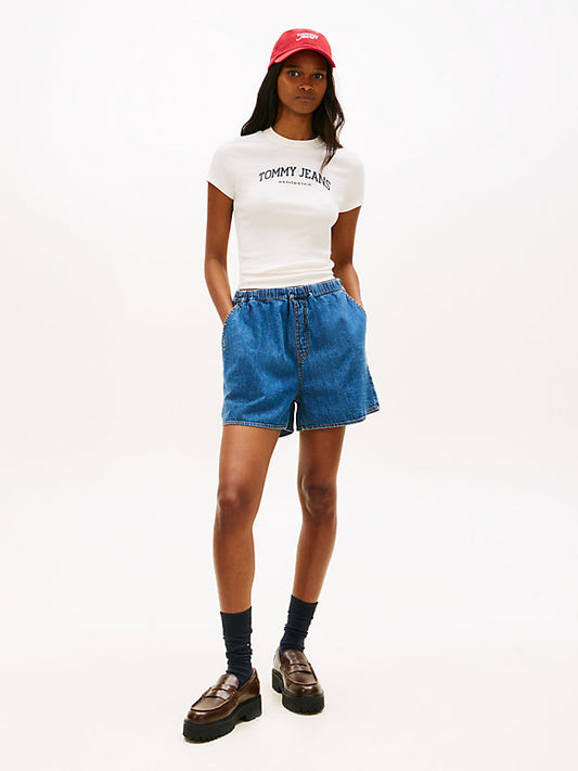 Chambray Loose Shorts