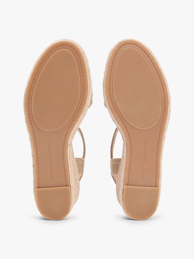 Canvas Denim Wedge Espadrilles