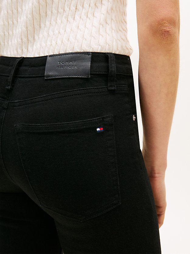 Como Mid Rise Skinny Black Jeans