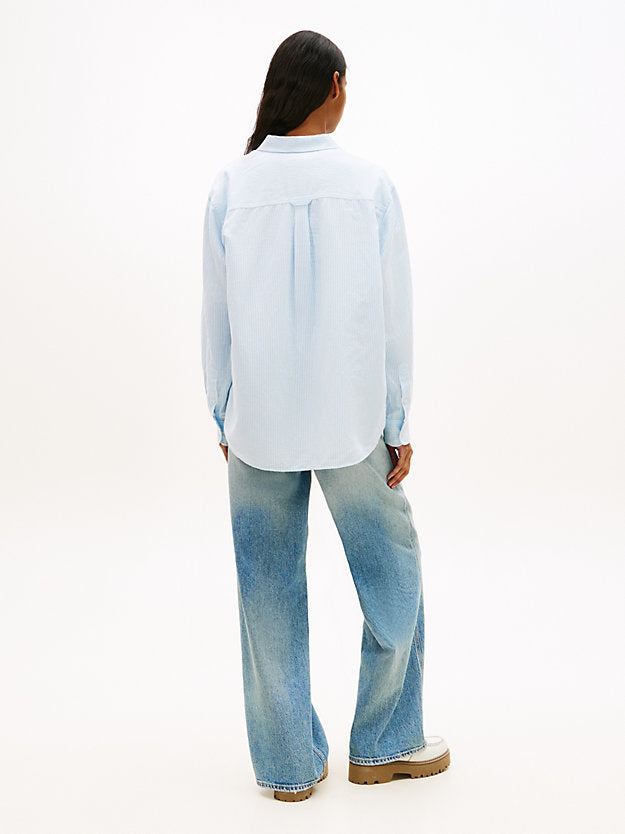 Relaxed Fit Linen Blend Shirt