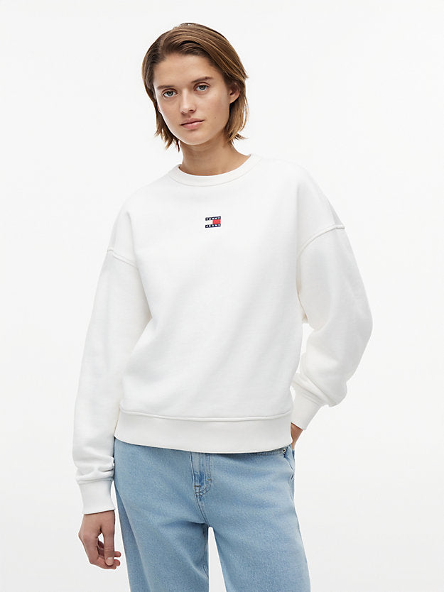 Badge Boxy Fleece Sweatshirt