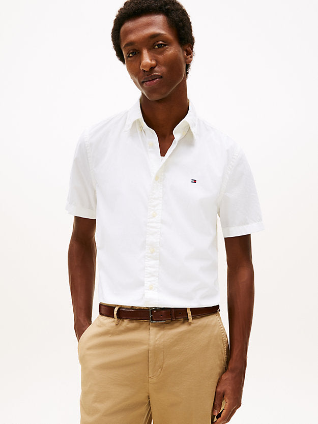 Regular Fit Flex Poplin Short Sleeve Shirt