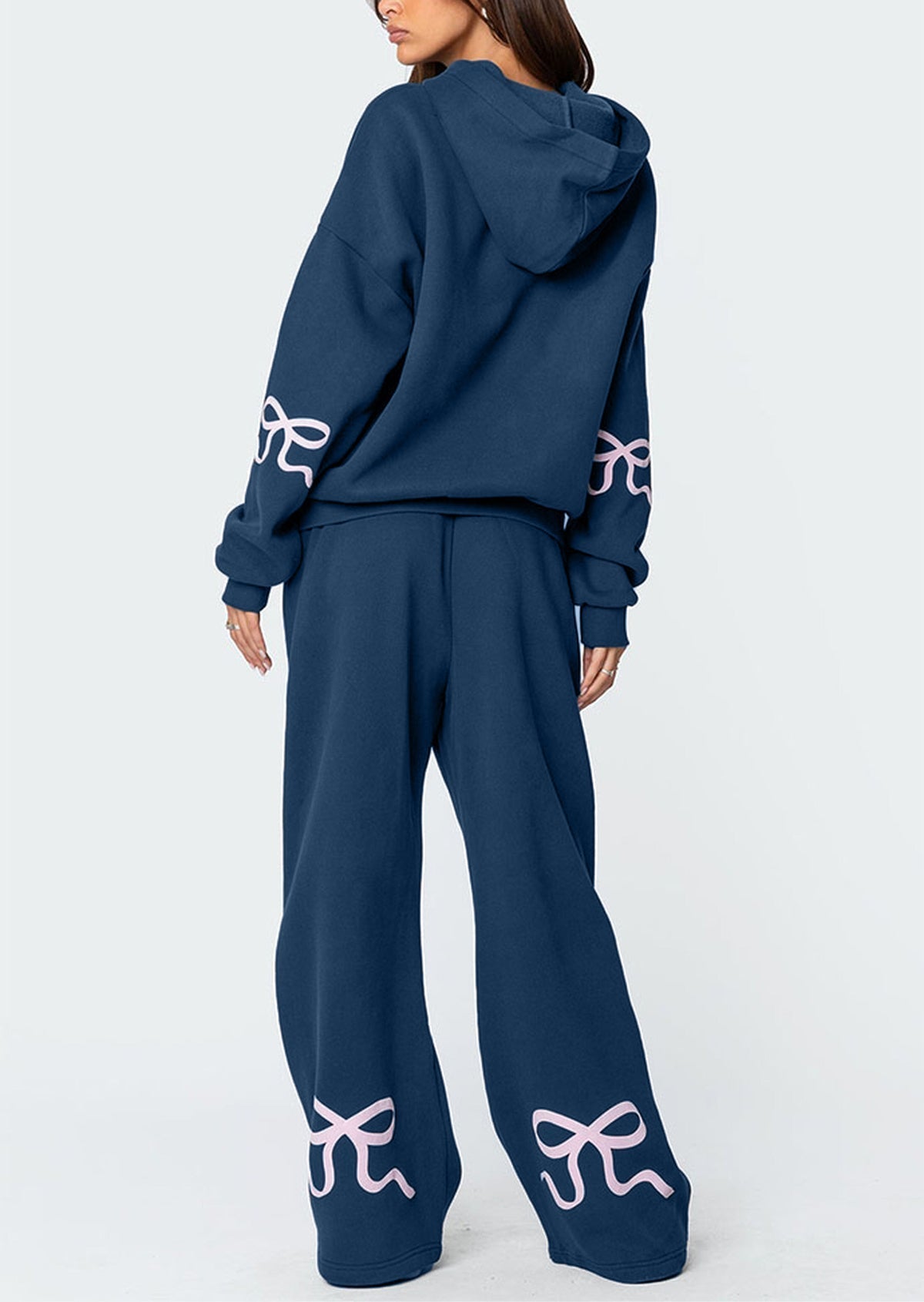 Soldes de Noël -50% - Ensemble sweat à capuche avec nœud pour femme