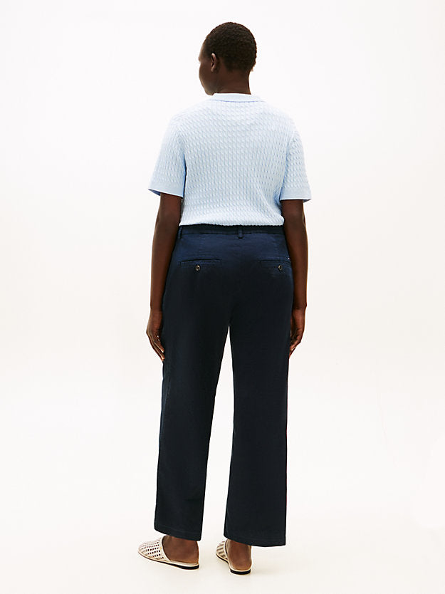 Curve Washed Slim Straight Leg Chinos