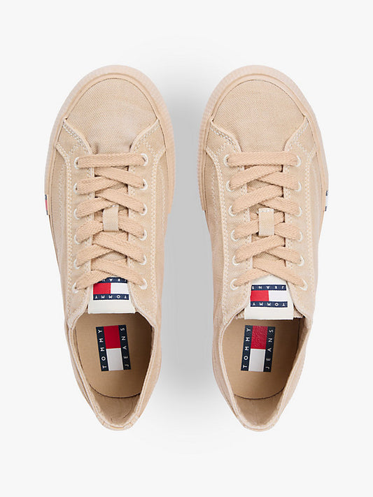 Archive Flag Stripe Washed Canvas Trainers
