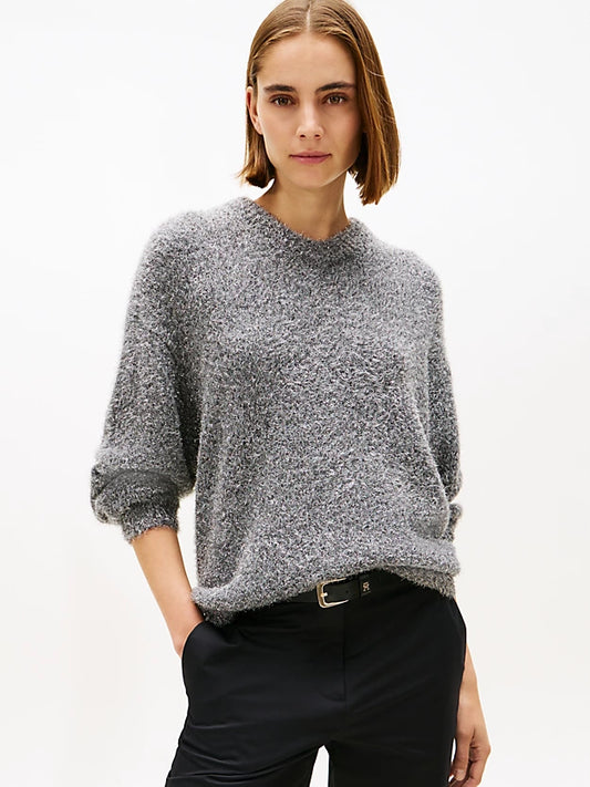 Festive Wool Blend Relaxed V-Neck Jumper