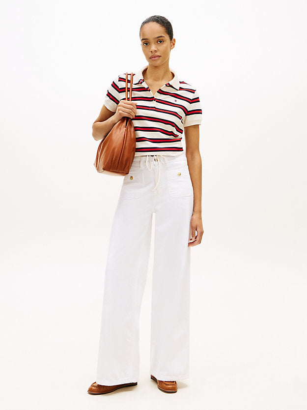 1985 Regular Fit Tie Front Polo Shirt