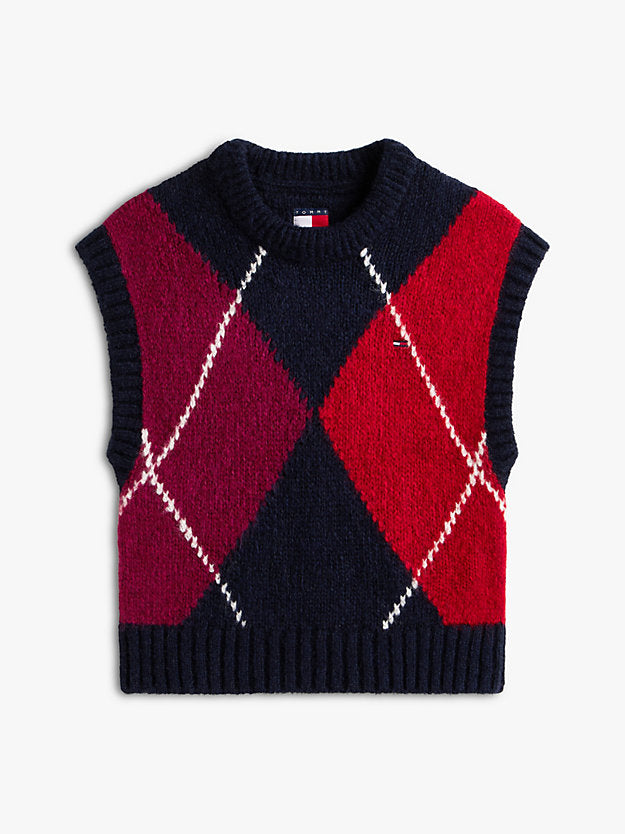 Argyle Sweater Vest WiAlpaca