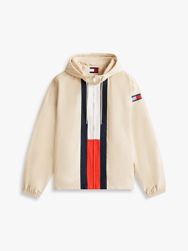 Oversized Colour-Blocked Water Repellent Chicago Windbreaker