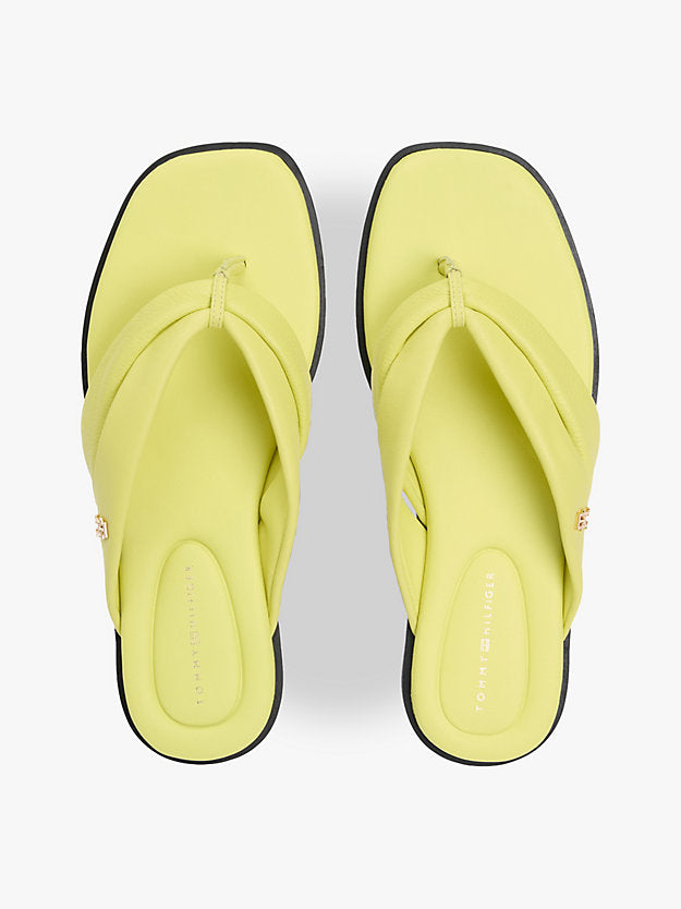 Leather Toe Post Flat Sandals