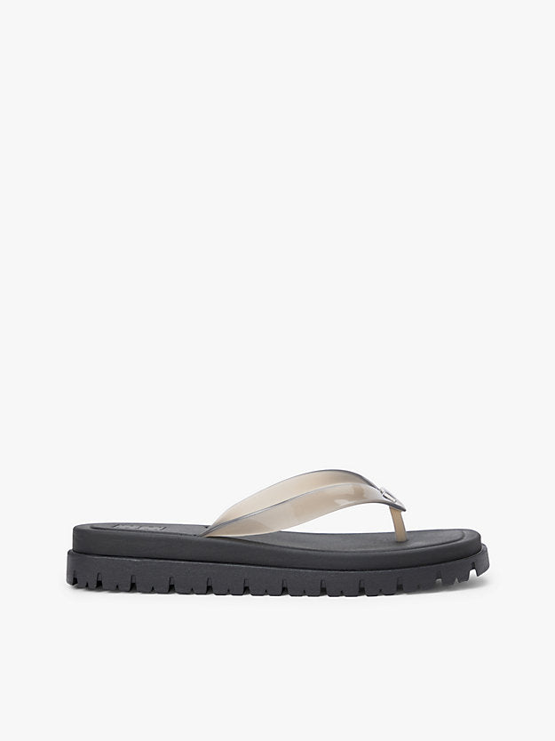 Jelly Cleat Wedge Flip-Flops