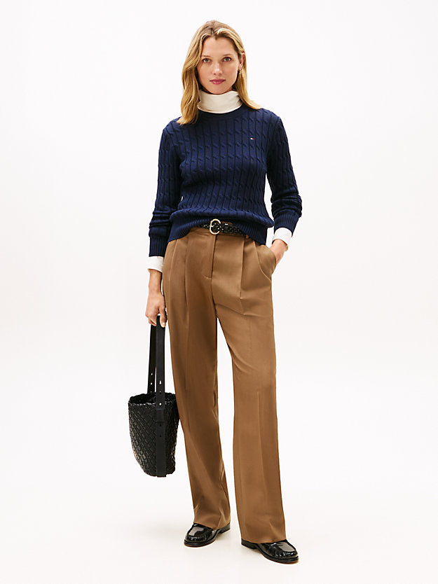 Cable Knit Crew Neck Jumper