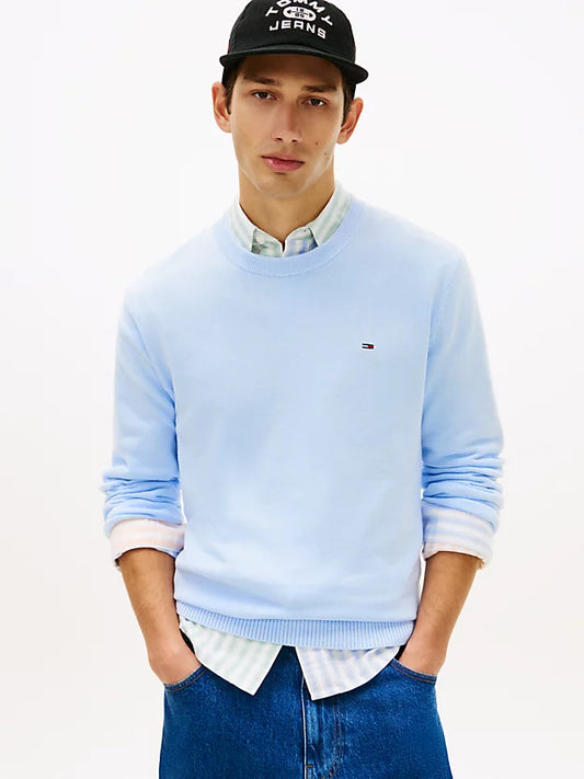 Flag Embroidery Lightweight Slim Jumper