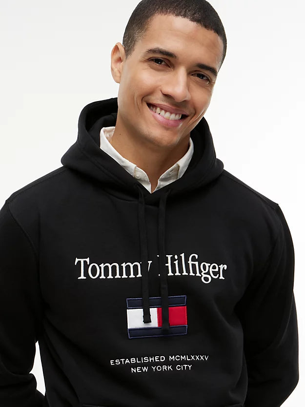 Logo Embroidery Fleece Hoody