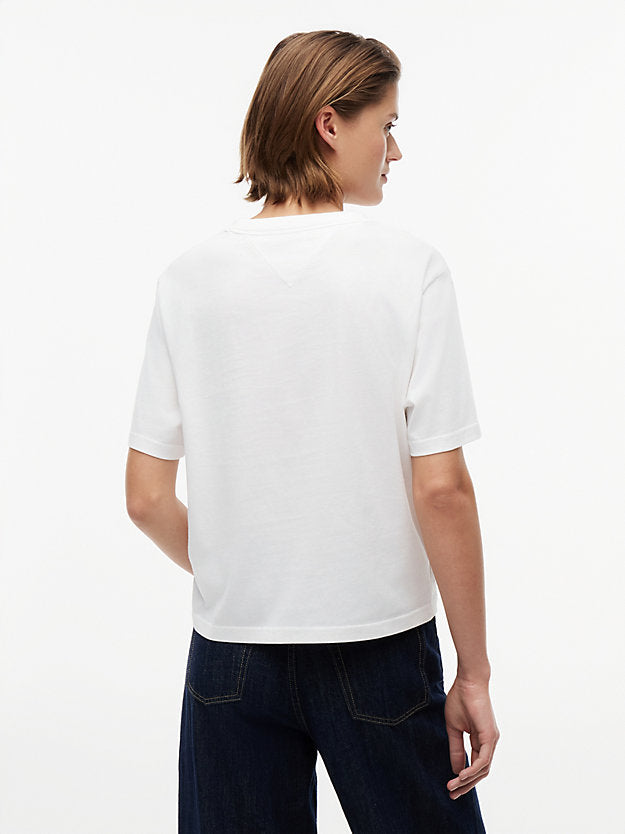 Badge Boxy Crew Neck T-Shirt
