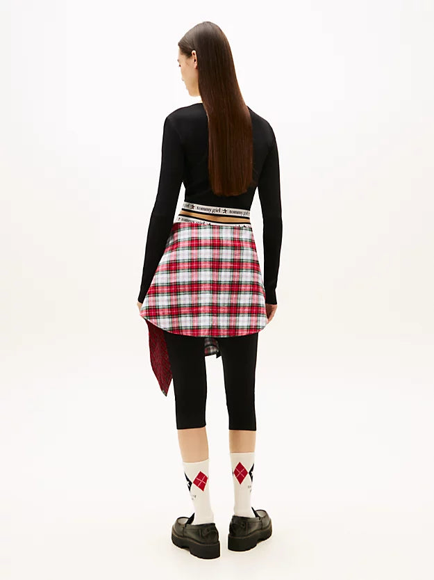 Girl Extra Slim Knit Cropped Long Sleeve Top