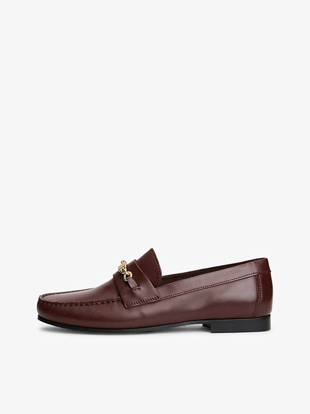 Leather Monogram Horsebit Chain Loafers