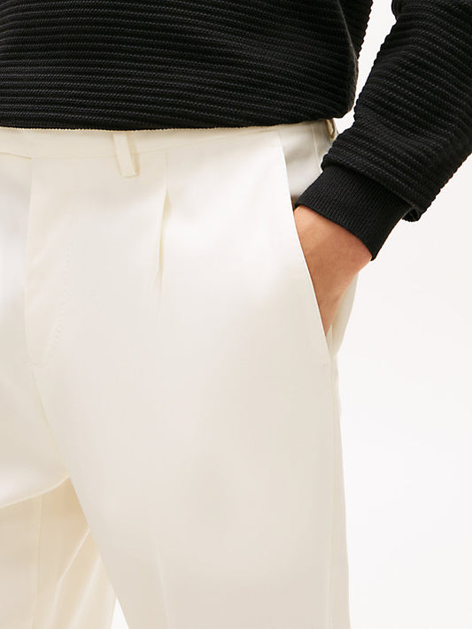 Pure Wool Twill Trousers