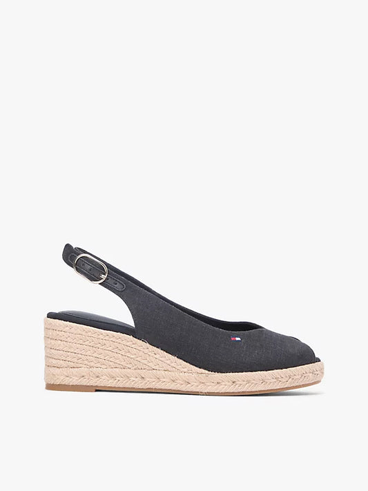 Hemp Slingback Wedge Espadrilles