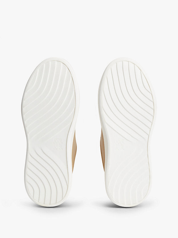Metallic Monogram Leather Platform Trainers