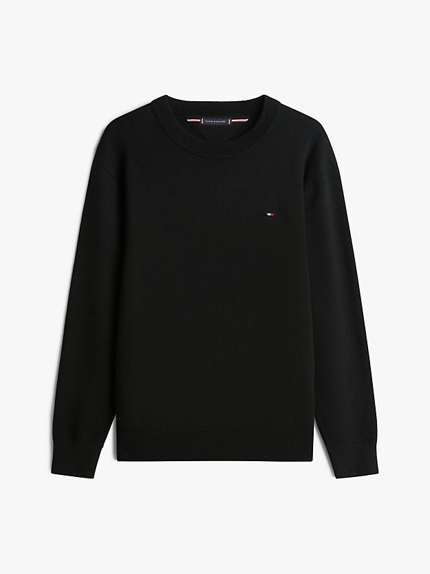Flag Embroidery Crew Neck Relaxed Jumper