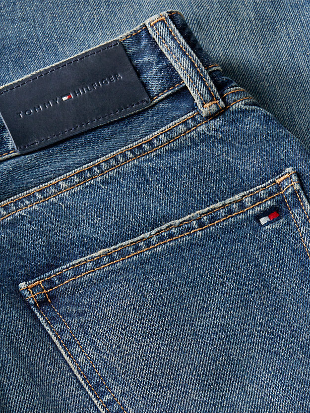 Flag Horsebit Regular Tapered Ankle Jeans