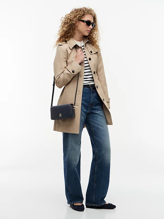 Emblem Flap Crossbody Bag