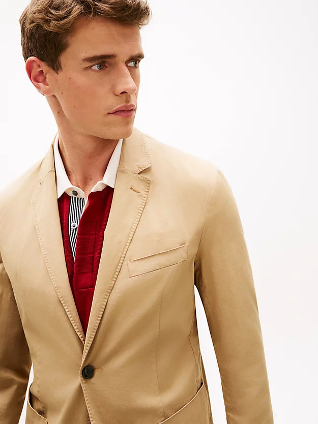 New York Label Washed Regular Fit Blazer