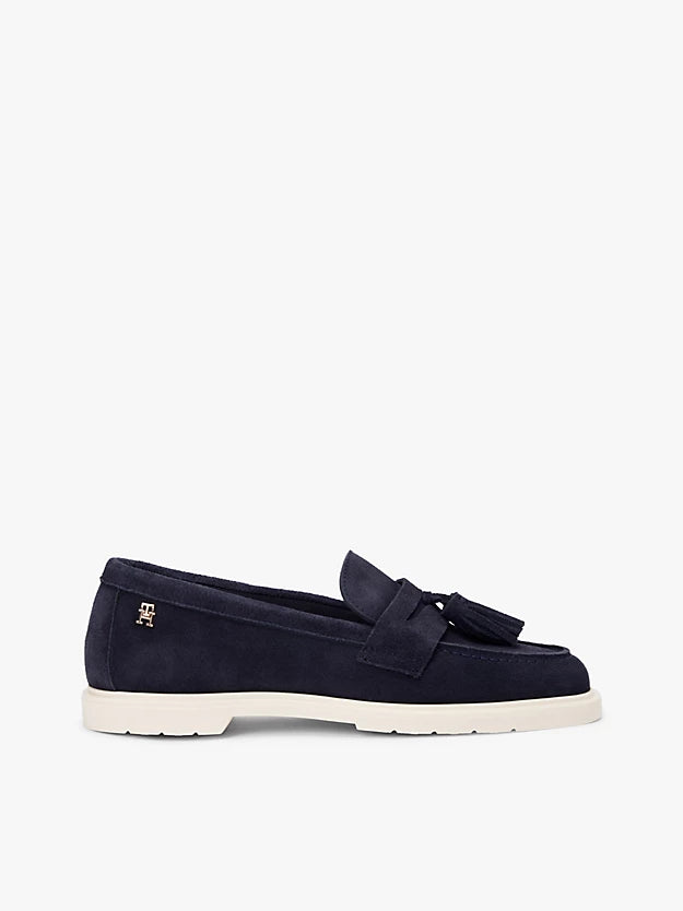 Lightweight Suede Tassel Loafers