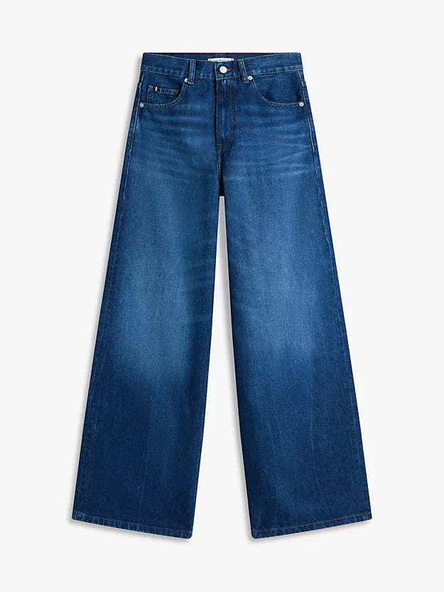 70s High Rise Wide Leg Jeans