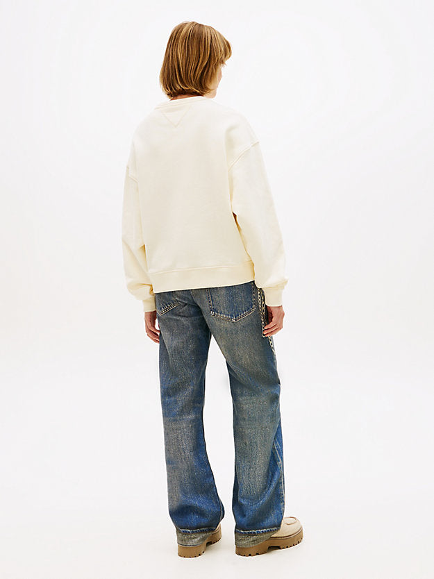 Badge Boxy Fleece Sweatshirt