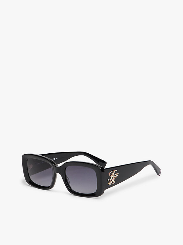 Logo Plaque Rectangular Sunglasses