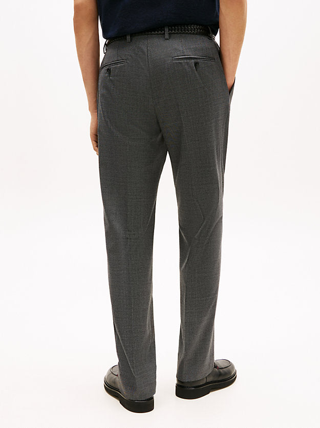 Textured Wool Blend Suit