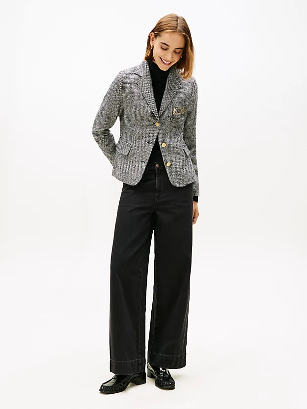 Festive Slim Fit HoundstooWool Blend Blazer