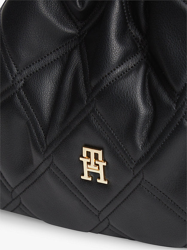 Quilted Chain Monogram Crossbody Bag