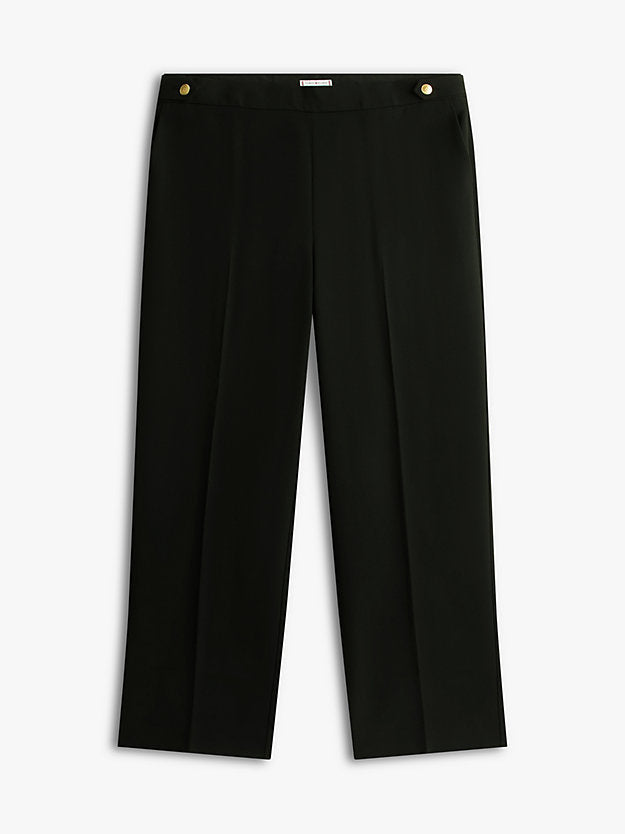 Curve Pressed Crease Straight Leg Trousers