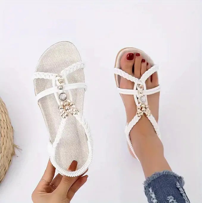 🔥DERNIÈRE JOURNÉE PROMOTION -50 % SUR LES SANDALES ORTHOPÉDIQUES PLATES STYLE BOHO POUR FEMME