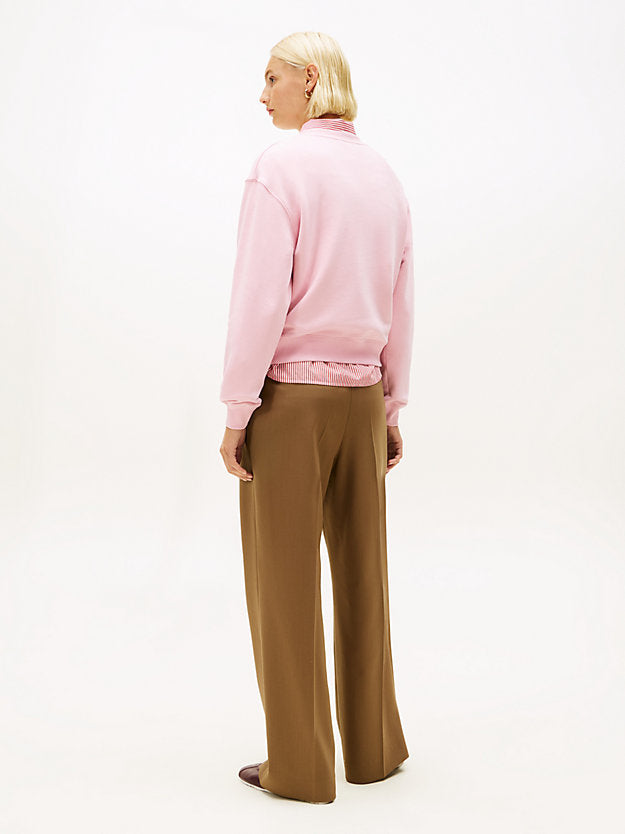 Logo Embroidery Terry Sweatshirt