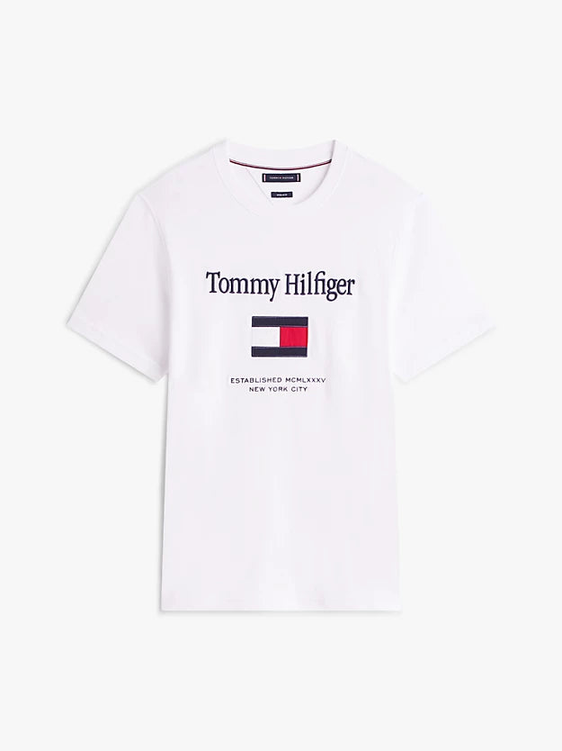 Logo Embroidery Crew Neck T-Shirt