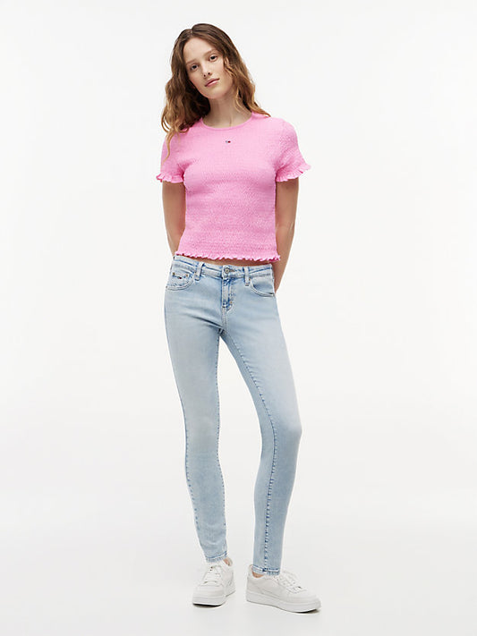 Faded Low Rise Skinny Jeans
