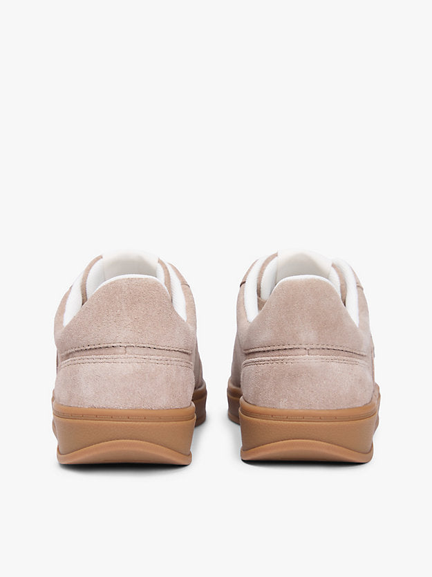 Monogram Suede Court Trainers