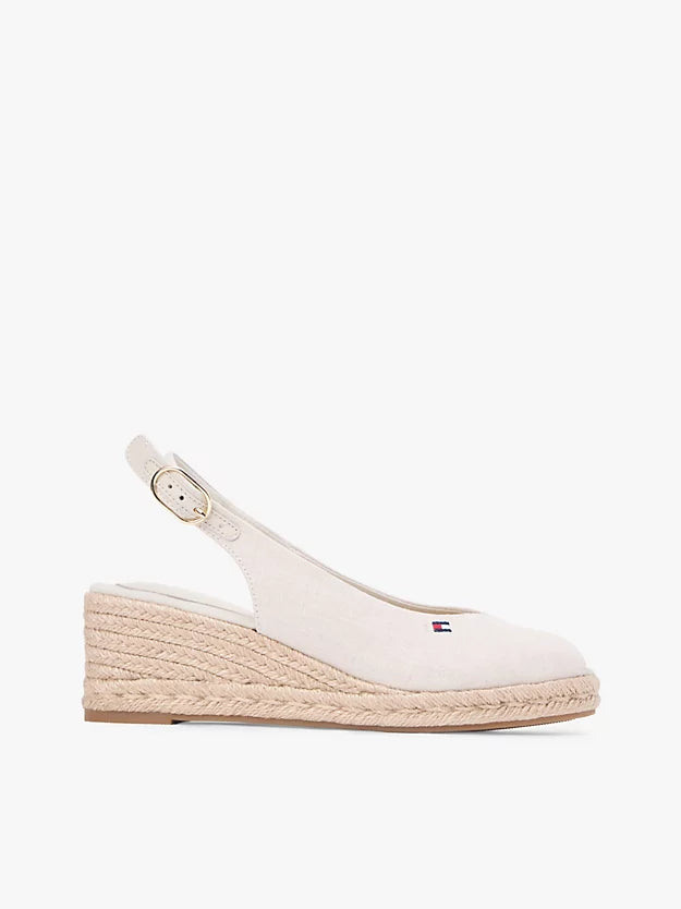 Hemp Slingback Wedge Espadrilles