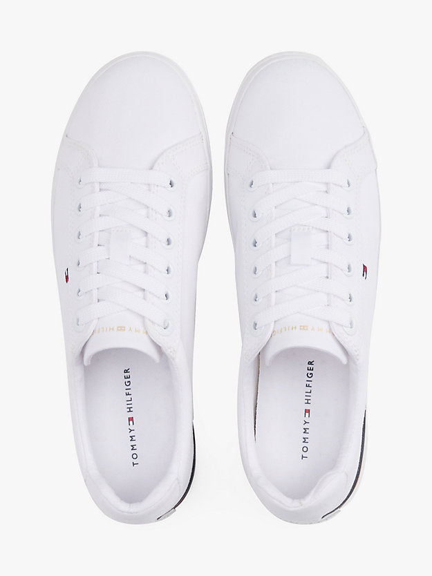 Twill Signature Lace-Up Trainers