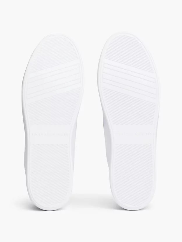 Enamel Flag Leather Court Trainers