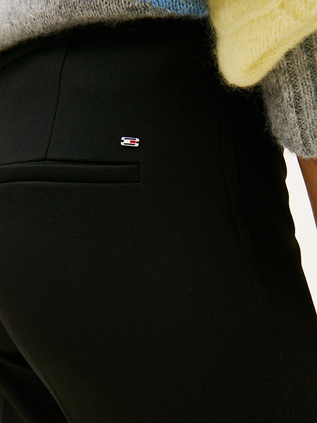 Pressed Crease Kick Flare Trousers