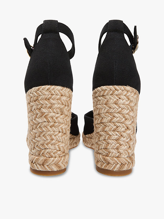 Canvas High Wedge Espadrilles