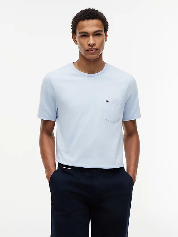 Patch Pocket Jersey Crew Neck T-Shirt